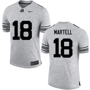 Men's Ohio State Buckeyes #18 Tate Martell Gray Nike NCAA College Football Jersey February TFZ3144LJ